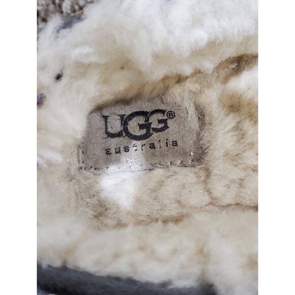 UGG Australia Men's Dakota Moccasin Slippers Gray Suede Shearling Lined Size 8? - Picture 9 of 11